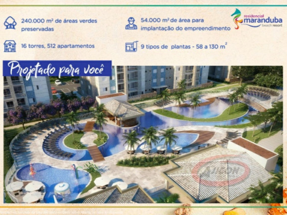 Apartamento com 2 Quartos à Venda, 58 m² em Maranduba - Ubatuba