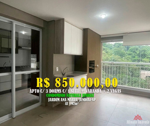 Imagem Apartamento com 3 Quartos à Venda, 92 m² em Jardim Flórida - Jundiaí