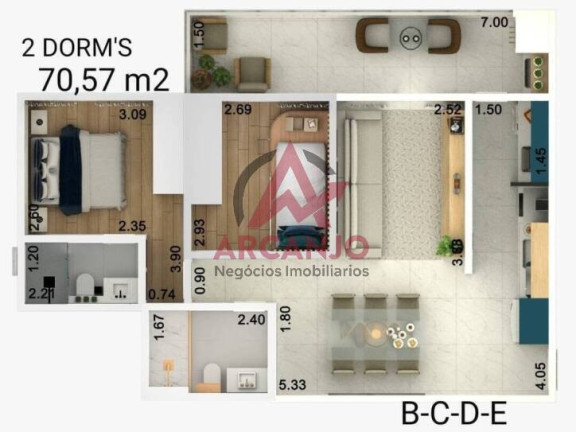 Imagem Apartamento com 2 Quartos à Venda, 68 m² em Tenório - Ubatuba