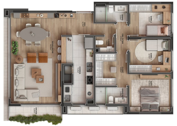 Imagem Apartamento com 3 Quartos à Venda, 168 m² em Santa Cecília - Porto Alegre
