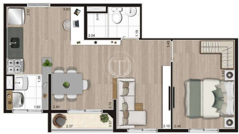 Imagem Apartamento com 2 Quartos à Venda, 37 m² em Jardim Imperador (zona Leste) - São Paulo
