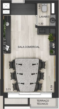 Imagem Sala Comercial à Venda, 36 m² em Moema - São Paulo