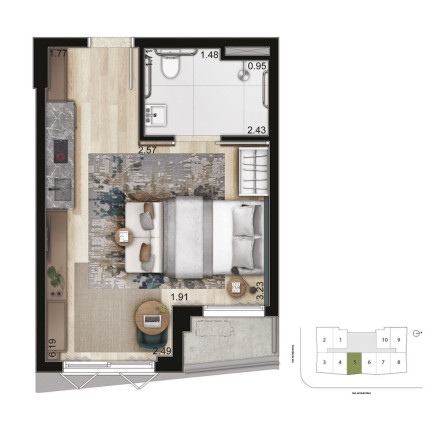 Imagem Apartamento com 1 Quarto à Venda, 53 m² em Vila Nova Conceição - São Paulo