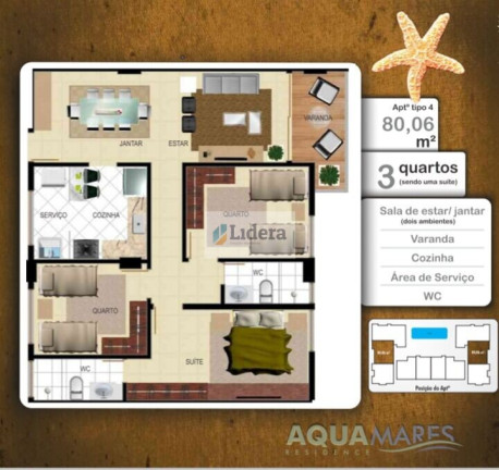 Apartamento com 2 Quartos à Venda, 58 m² em Intermares - Cabedelo