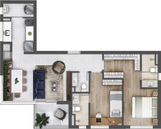 Imagem Apartamento com 2 Quartos à Venda, 65 m² em Rio Branco - Porto Alegre