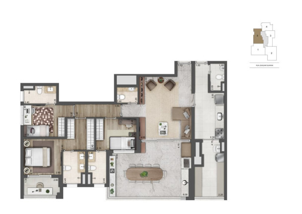 Imagem Apartamento com 2 Quartos à Venda, 110 m² em Brooklin Paulista - São Paulo