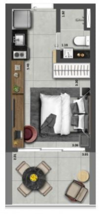 Imagem Apartamento com 2 Quartos à Venda, 60 m² em Moema - São Paulo