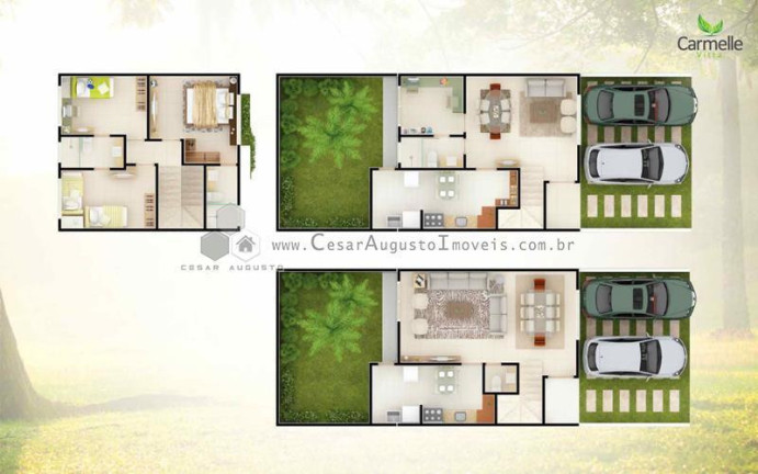 Imagem Casa de Condomínio com 3 Quartos à Venda, 98 m²