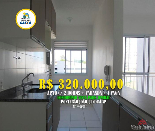 Imagem Apartamento com 2 Quartos à Venda, 49 m² em Vila Nambi - Jundiaí