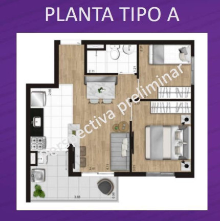 Apartamento com 2 Quartos à Venda, 36 m² em Capão Redondo - São Paulo