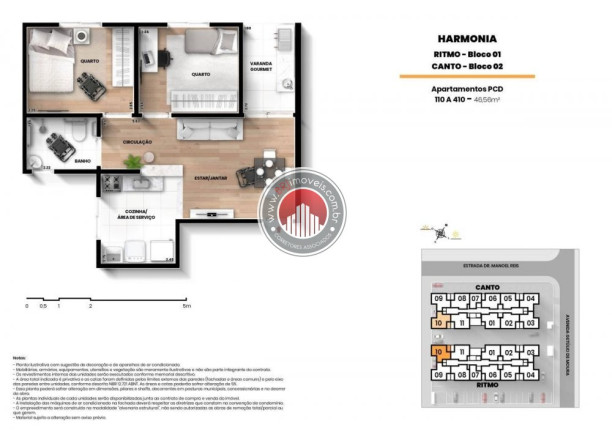 Imagem Apartamento com 2 Quartos à Venda, 46 m² em Centro - Nilopolis