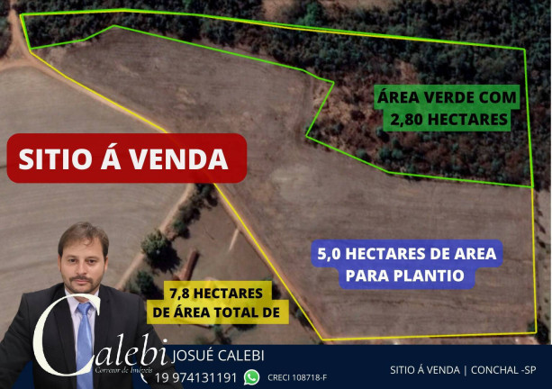 Imagem Chácara à Venda, 7 m² em área Rural De Conchal - Conchal