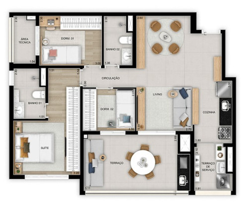 Apartamento com 2 Quartos à Venda, 105 m² em Vila Ema - São Paulo