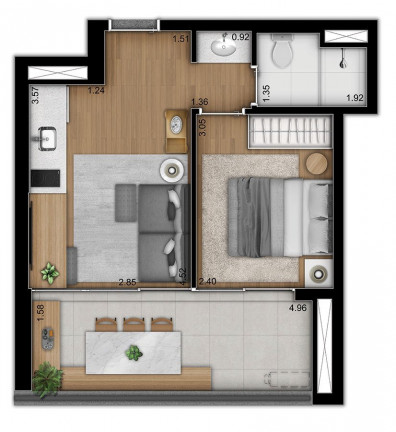 Imagem Apartamento com 2 Quartos à Venda, 70 m² em Vila Monte Alegre - São Paulo