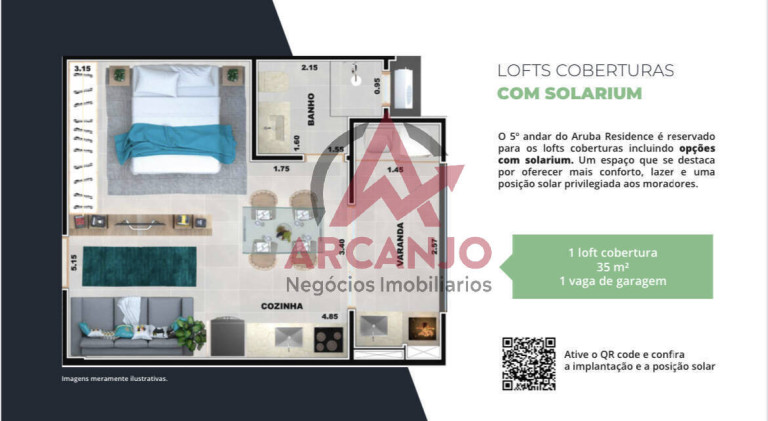 Imagem Apartamento com 1 Quarto à Venda, 35 m² em Praia Grande - Ubatuba