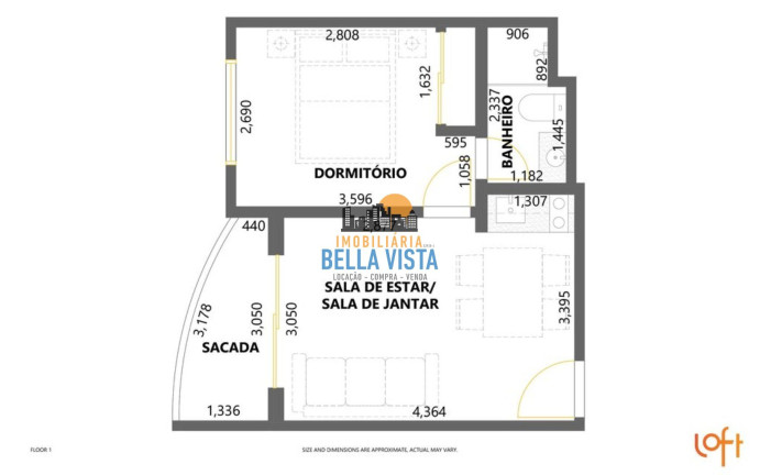 Apartamento com 1 Quarto à Venda,  em Indianópolis - São Paulo