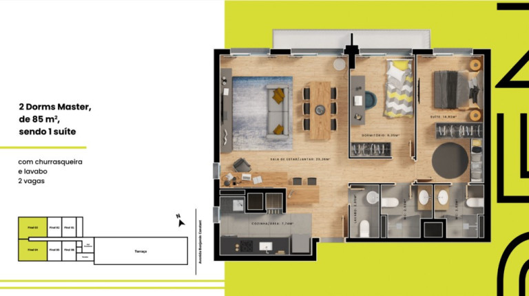 Imagem Apartamento com 2 Quartos à Venda, 85 m² em Floresta - Porto Alegre