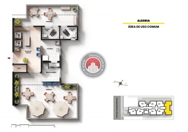 Imagem Apartamento com 2 Quartos à Venda, 44 m² em Centro - Nilopolis