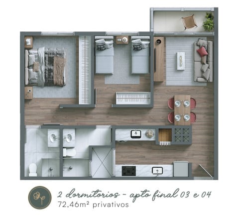 Imagem Apartamento com 3 Quartos à Venda, 97 m² em Centro - Nova Petrópolis