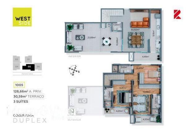 Imagem Apartamento com 2 Quartos à Venda, 68 m² em São Francisco - Curitiba