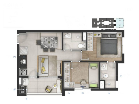 Foto do imóvel: Apartamento com 3 Quartos à Venda, 66 m² em Jaguaribe - Osasco