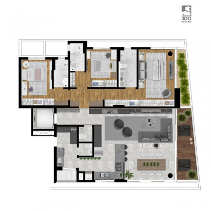 Apartamento com 3 Quartos à Venda, 199 m² em água Verde - Curitiba