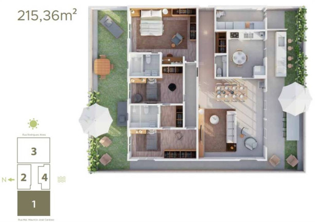 Imagem Apartamento com 3 Quartos à Venda, 146 m² em Forte - Praia Grande