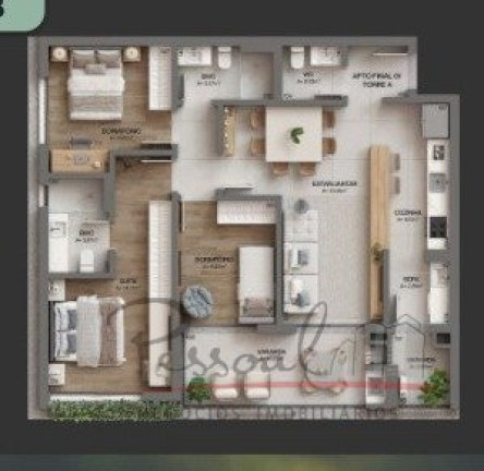 Imagem Apartamento com 2 Quartos à Venda, 109 m² em Cacupé - Florianópolis