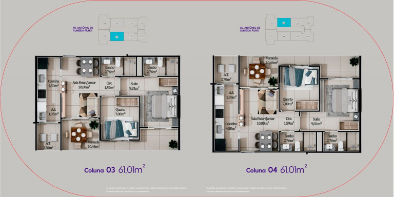 Imagem Apartamento com 2 Quartos à Venda, 54 m² em Itaparica - Vila Velha