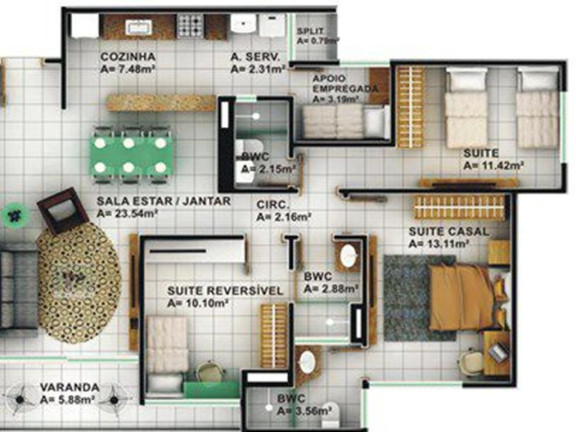 Imagem Apartamento à Venda, 80 m² em Horto - Teresina