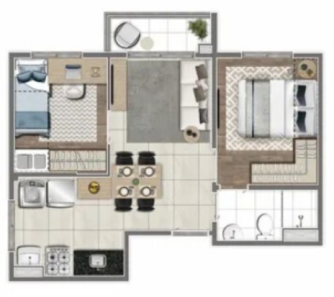 Imagem Apartamento com 2 Quartos à Venda, 36 m² em Pirituba - São Paulo