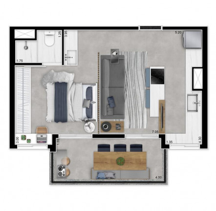 Imagem Apartamento com 1 Quarto à Venda, 52 m² em Vila Madalena - São Paulo