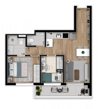 Imagem Apartamento com 2 Quartos à Venda, 68 m² em Vila Guarani (z Sul) - São Paulo