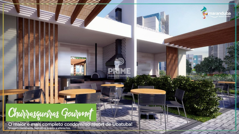 Apartamento com 2 Quartos à Venda, 58 m² em Maranduba - Ubatuba