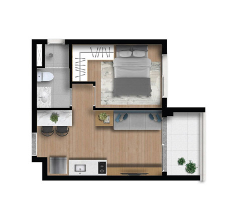 Imagem Apartamento com 1 Quarto à Venda, 31 m² em Moema - São Paulo
