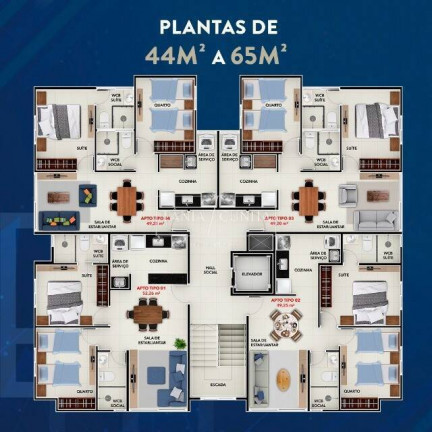 Imagem Apartamento com 2 Quartos à Venda, 50 m² em João Paulo Ii - João Pessoa