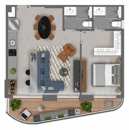 Imagem Apartamento com 3 Quartos à Venda, 97 m² em Centro - São Paulo