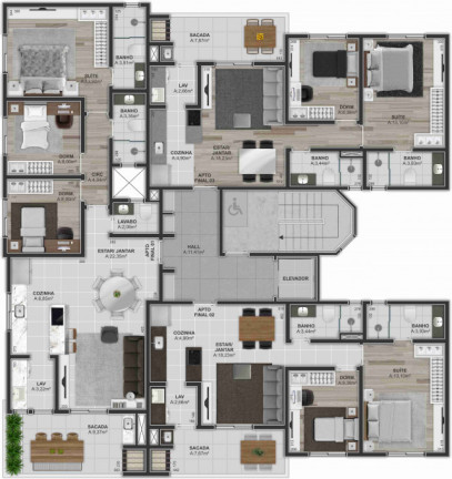 Imagem Apartamento com 3 Quartos à Venda, 249 m² em Panazzolo - Caxias Do Sul