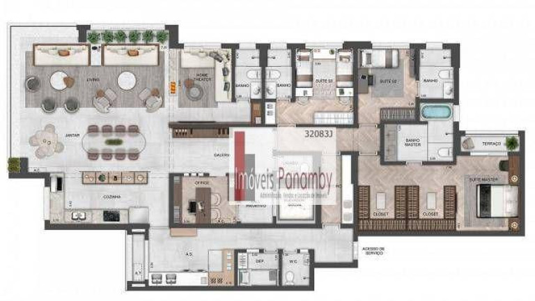 Apartamento com 4 Quartos à Venda, 220 m² em Vila Romana - São Paulo