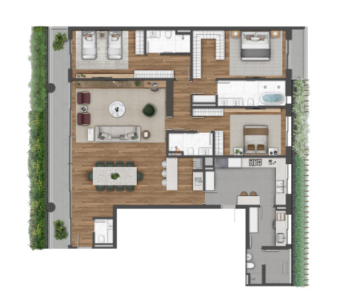 Apartamento com 2 Quartos à Venda, 181 m² em Bigorrilho - Curitiba