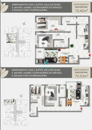 Imagem Apartamento com 2 Quartos à Venda, 71 m² em Cachoeira Do Bom Jesus - Florianópolis