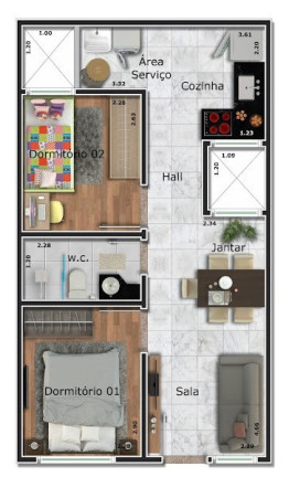 Imagem Apartamento com 1 Quarto à Venda, 33 m² em Vila Santa Isabel - São Paulo