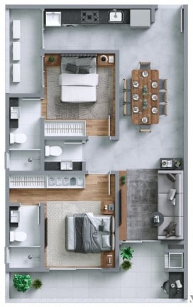 Imagem Apartamento com 2 Quartos à Venda, 80 m² em Centro - Itajaí