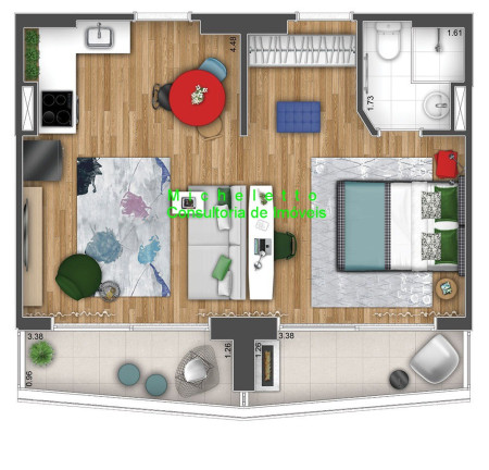 Imagem Flat com 1 Quarto à Venda, 22 m² em Centro - São Paulo