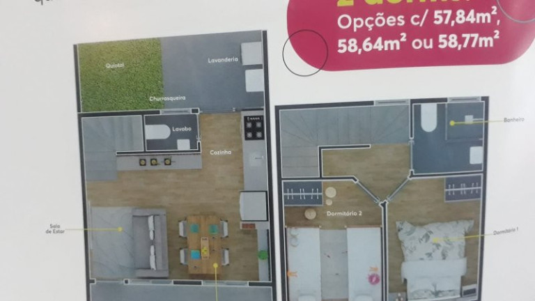 Imagem Sobrado com 2 Quartos à Venda, 59 m² em Eugênio De Mello - São José Dos Campos