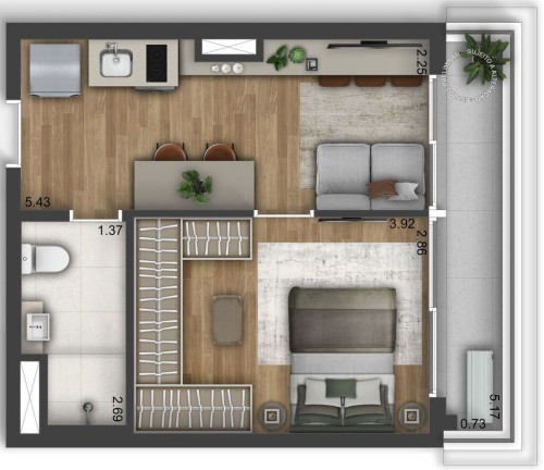 Imagem Apartamento com 1 Quarto à Venda, 33 m² em Chácara Klabin - São Paulo