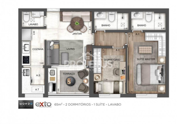 Imagem Apartamento com 2 Quartos à Venda, 82 m² em Vila Andrade - São Paulo
