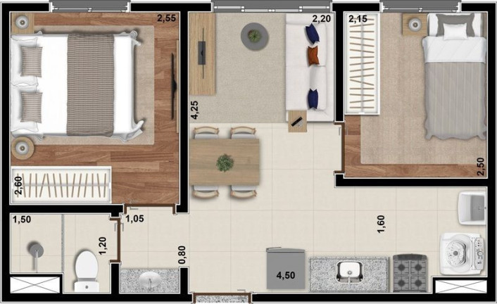 Imagem Apartamento com 1 Quarto à Venda, 26 m² em Jabaquara - São Paulo