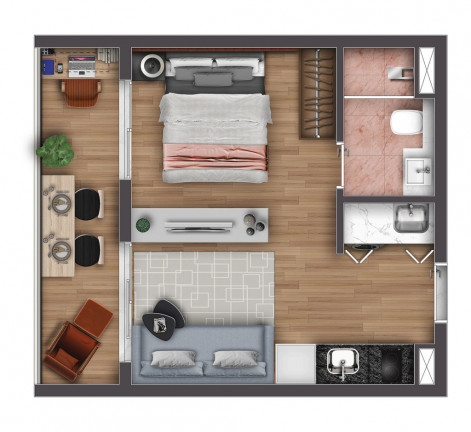 Imagem Apartamento com 2 Quartos à Venda, 42 m² em Vila Olímpia - São Paulo