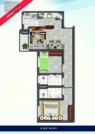 Imagem Apartamento com 2 Quartos à Venda, 50 m² em Vila Massucheto - Americana